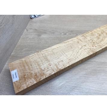 Клён Белый Явор, Волнистый заготовка грифа для электрогитары Тангент ААА Волна ААА 29.5х104-98х730 мм-26