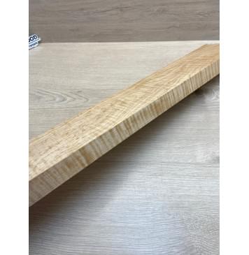 Клён Белый Явор, Волнистый заготовка грифа для электрогитары Тангент ААА Волна ААА 29.5х104-98х730 мм-19