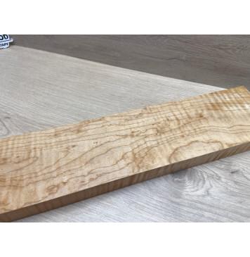 Клён Белый Явор, Волнистый заготовка грифа для электрогитары Тангент ААА Волна ААА 29.5х104-98х730 мм-28