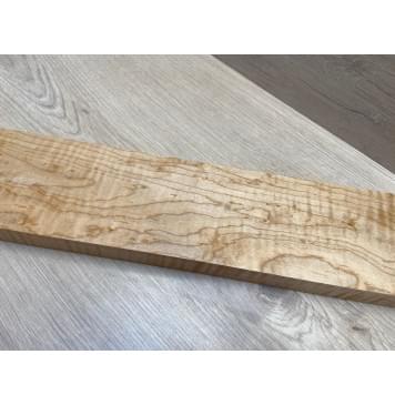 Клён Белый Явор, Волнистый заготовка грифа для электрогитары Тангент ААА Волна ААА 29.5х104-98х730 мм-30