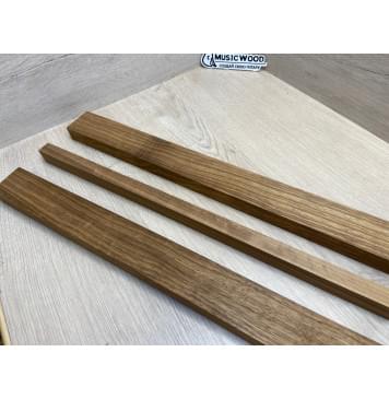 Корина (Лимба-Офрам) Печёная 180гр/Овенгкол заготовка для переклеенного грифа электрогитары Радиал АА 25.5х(50-19-50)х720 мм - из 3х частей-7