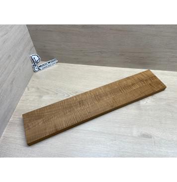 Клён Волнистый Печёный 180гр заготовка грифа для Безголовой гитары Радиал А Волна ААА 25х(49-25.5-49)х637 мм - из 3х частей (присутствуют сучки)-2