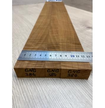 Клён Волнистый Печёный 180гр заготовка грифа для Безголовой гитары Радиал А Волна ААА 25х(49-25.5-49)х637 мм - из 3х частей (присутствуют сучки)-7