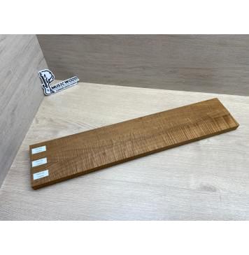 Клён Волнистый Печёный 180гр заготовка грифа для Безголовой гитары Радиал А Волна ААА 25х(49-25.5-49)х637 мм - из 3х частей (присутствуют сучки)-14