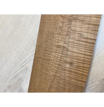 Клён Волнистый Печёный 180гр заготовка грифа для Безголовой гитары Радиал А Волна ААА 25х(49-25.5-49)х637 мм - из 3х частей (присутствуют сучки)-15