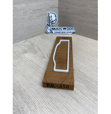 Клён Волнистый Печёный 180гр заготовка для бриджа акустической гитары Тангент ААА Волна ААА 16х60х220 мм-3