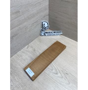 Клён Волнистый Печёный 180гр заготовка для бриджа акустической гитары Тангент ААА Волна ААА 16х60х220 мм-9