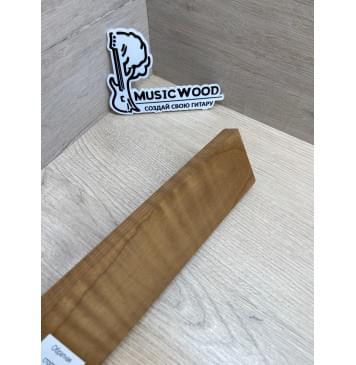 Клён Волнистый Печёный 180гр заготовка для бриджа акустической гитары Тангент ААА Волна ААА 16х60х220 мм-8