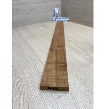 Клён Волнистый Печёный 180гр заготовка накладки для электрогитары Смешанный А Волна ААА 11.5х58-46х555 мм (Уценка-сучки)-3