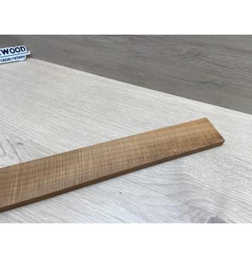 Клён Волнистый Печёный 180гр заготовка накладки для электрогитары Смешанный А Волна ААА 11.5х58-46х555 мм (Уценка-сучки)-9