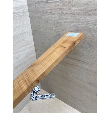 Клён Волнистый Печёный 180гр заготовка накладки для электрогитары Смешанный А Волна ААА 11.5х58-46х555 мм (Уценка-сучки)-12