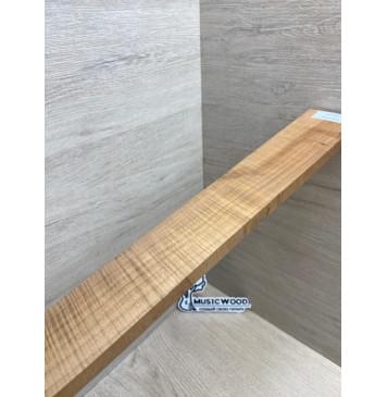 Клён Волнистый Печёный 180гр заготовка накладки для электрогитары Смешанный А Волна ААА 11.5х58-46х555 мм (Уценка-сучки)-7