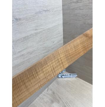 Клён Волнистый Печёный 180гр заготовка накладки для электрогитары Смешанный А Волна ААА 11.5х58-46х555 мм (Уценка-сучки)-6