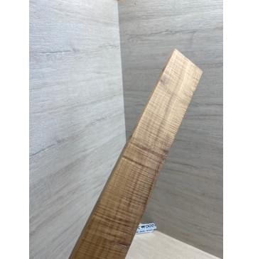 Клён Волнистый Печёный 180гр заготовка накладки для электрогитары Смешанный А Волна ААА 11.5х58-46х555 мм (Уценка-сучки)-4