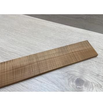 Клён Волнистый Печёный 180гр заготовка накладки для электрогитары Радиал АА Волна ААА 11х72-58х530 мм-1