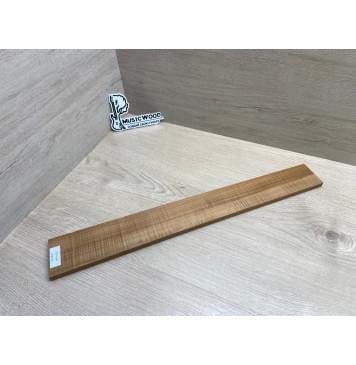 Клён Волнистый Печёный 180гр заготовка накладки для электрогитары Радиал АА Волна ААА 11х72-58х530 мм-11