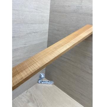 Клён Волнистый Печёный 180гр заготовка накладки для электрогитары Радиал АА Волна ААА 11х72-58х530 мм-5