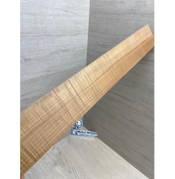 Клён Волнистый Печёный 180гр заготовка накладки для электрогитары Радиал АА Волна ААА 11х72-58х530 мм-8