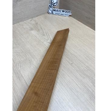 Клён Волнистый Печёный 180гр заготовка накладки для электрогитары Радиал А Волна ААА 11х63-54х550 мм-6