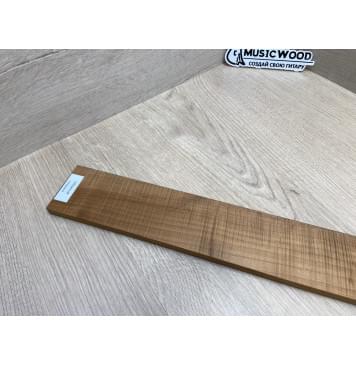 Клён Волнистый Печёный 180гр заготовка накладки для электрогитары Радиал А Волна ААА 11х63-54х550 мм-15