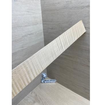 Клён Белый Явор, Волнистый заготовка накладки для электрогитары Радиал ААААА Волна ААА 8х75-59х550 мм-10