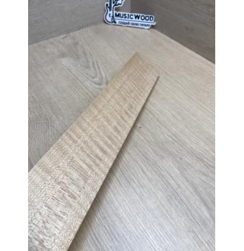 Клён Белый Явор, Волнистый заготовка накладки для электрогитары Радиал ААААА Волна ААА 9х74-60х550 мм-11