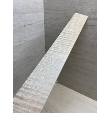 Клён Белый Явор, Волнистый заготовка накладки для электрогитары Радиал ААААА Волна ААА 9х74-60х550 мм-0