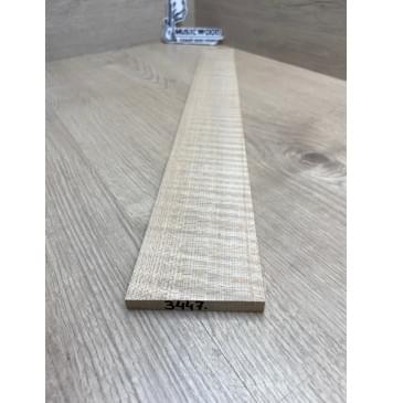 Клён Белый Явор, Волнистый заготовка накладки для электрогитары Радиал ААААА Волна ААА 8х74-58х550 мм-3