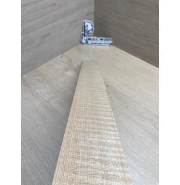 Клён Белый Явор, Волнистый заготовка накладки для электрогитары Радиал ААААА Волна ААА 8х74-58х550 мм-5