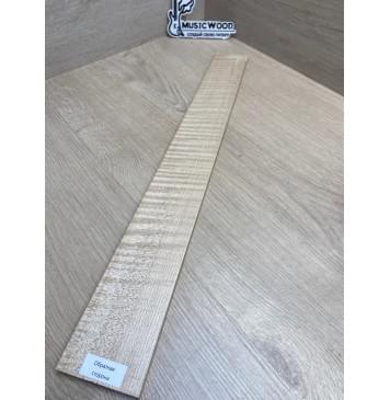 Клён Белый Явор, Волнистый заготовка накладки для электрогитары Радиал ААААА Волна ААА 8х74-59х547 мм-14