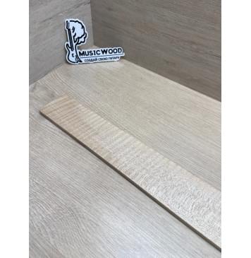 Клён Белый Явор, Волнистый заготовка накладки для электрогитары Радиал ААААА Волна ААА 8х74-59х547 мм-11
