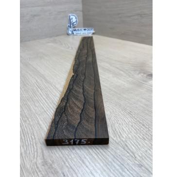 Зирикот заготовка накладки для электрогитары Радиал ААА 10.5х68-48х530 мм-1