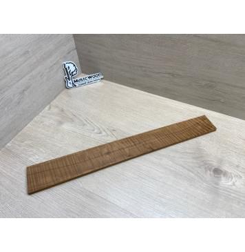 Клён Волнистый Печёный 180гр заготовка накладки для электрогитары Радиал А Волна ААА 9х70-56х515 мм (Уценка-сучки)-0