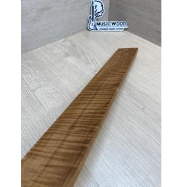 Клён Волнистый Печёный 180гр заготовка накладки для электрогитары Радиал А Волна ААА 9х70-56х515 мм (Уценка-сучки)-3