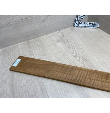 Клён Волнистый Печёный 180гр заготовка накладки для электрогитары Радиал А Волна ААА 9х70-56х515 мм (Уценка-сучки)-17