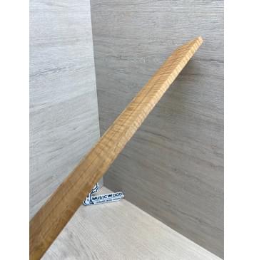 Клён Волнистый Печёный 180гр заготовка накладки для электрогитары Радиал А Волна ААА 9х70-56х515 мм (Уценка-сучки)-12