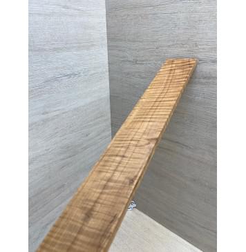 Клён Волнистый Печёный 180гр заготовка накладки для электрогитары Радиал А Волна ААА 9х70-56х515 мм (Уценка-сучки)-16