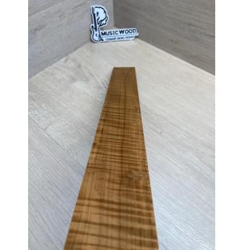 Клён Волнистый Печёный 180гр заготовка накладки для электрогитары Радиал А Волна ААА 9х70-56х515 мм (Уценка-сучки)-6