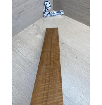 Клён Волнистый Печёный 180гр заготовка накладки для электрогитары Радиал А Волна ААА 9х70-56х515 мм (Уценка-сучки)-10