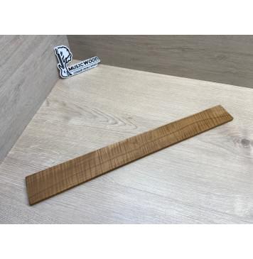 Клён Волнистый Печёный 180гр заготовка накладки для электрогитары Радиал А Волна ААА 9х61-52х510 мм (Уценка-сучки)-0