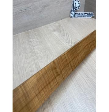 Клён Волнистый Печёный 180гр заготовка накладки для электрогитары Радиал А Волна ААА 9х61-52х510 мм (Уценка-сучки)-5