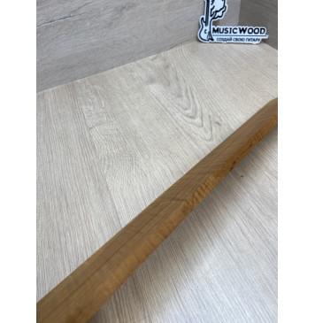 Клён Волнистый Печёный 180гр заготовка накладки для электрогитары Радиал А Волна ААА 9х61-52х510 мм (Уценка-сучки)-6