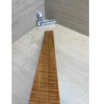Клён Волнистый Печёный 180гр заготовка накладки для электрогитары Радиал А Волна ААА 9х61-52х510 мм (Уценка-сучки)-12