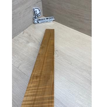 Клён Волнистый Печёный 180гр заготовка накладки для электрогитары Радиал А Волна ААА 9х61-52х510 мм (Уценка-сучки)-17