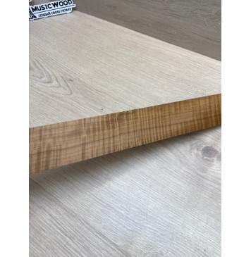 Клён Волнистый Печёный 180гр заготовка накладки для электрогитары Радиал А Волна ААА 9.5х54.5-48х535 мм (Уценка-сучки)-5