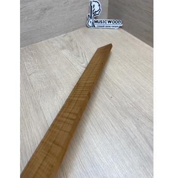 Клён Волнистый Печёный 180гр заготовка накладки для электрогитары Радиал А Волна ААА 9.5х54.5-48х535 мм (Уценка-сучки)-6