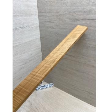 Клён Волнистый Печёный 180гр заготовка накладки для электрогитары Радиал А Волна ААА 9.5х54.5-48х535 мм (Уценка-сучки)-7