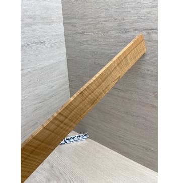 Клён Волнистый Печёный 180гр заготовка накладки для электрогитары Радиал А Волна ААА 9.5х54.5-48х535 мм (Уценка-сучки)-11