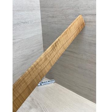 Клён Волнистый Печёный 180гр заготовка накладки для электрогитары Радиал А Волна ААА 9.5х54.5-48х535 мм (Уценка-сучки)-13