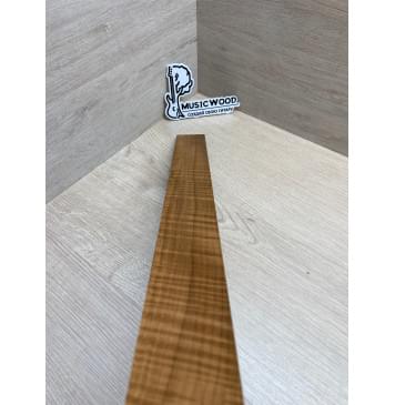 Клён Волнистый Печёный 180гр заготовка накладки для электрогитары Радиал А Волна ААА 9.5х54.5-48х535 мм (Уценка-сучки)-17